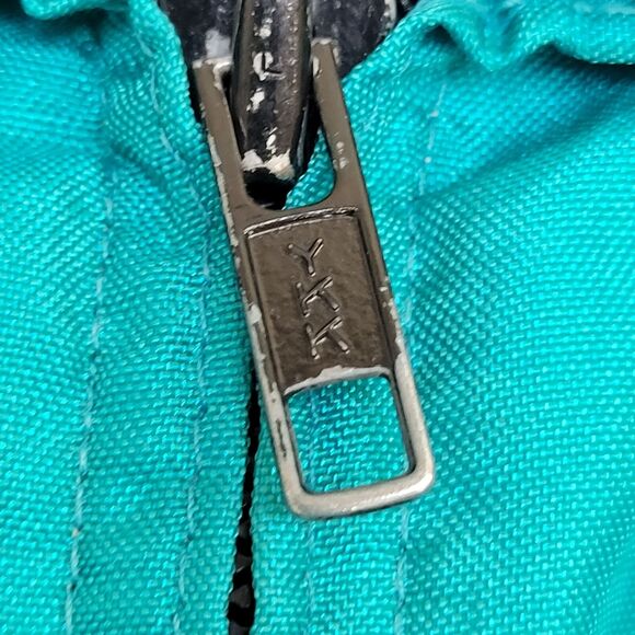 Vintage 80s MOD Jacket Womens Large 25x25 Turquoise - Picture 11 of 16